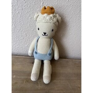 CUDDLE + KIND SEBASTIAN THE LAMB / SHEEP HANDMADE STUFFED PLUSH TOY KNIT 14"